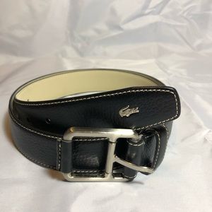 Men’s size 38 black Lacoste belt